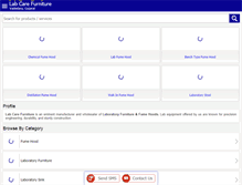 Tablet Screenshot of labcarefurniture.co.in